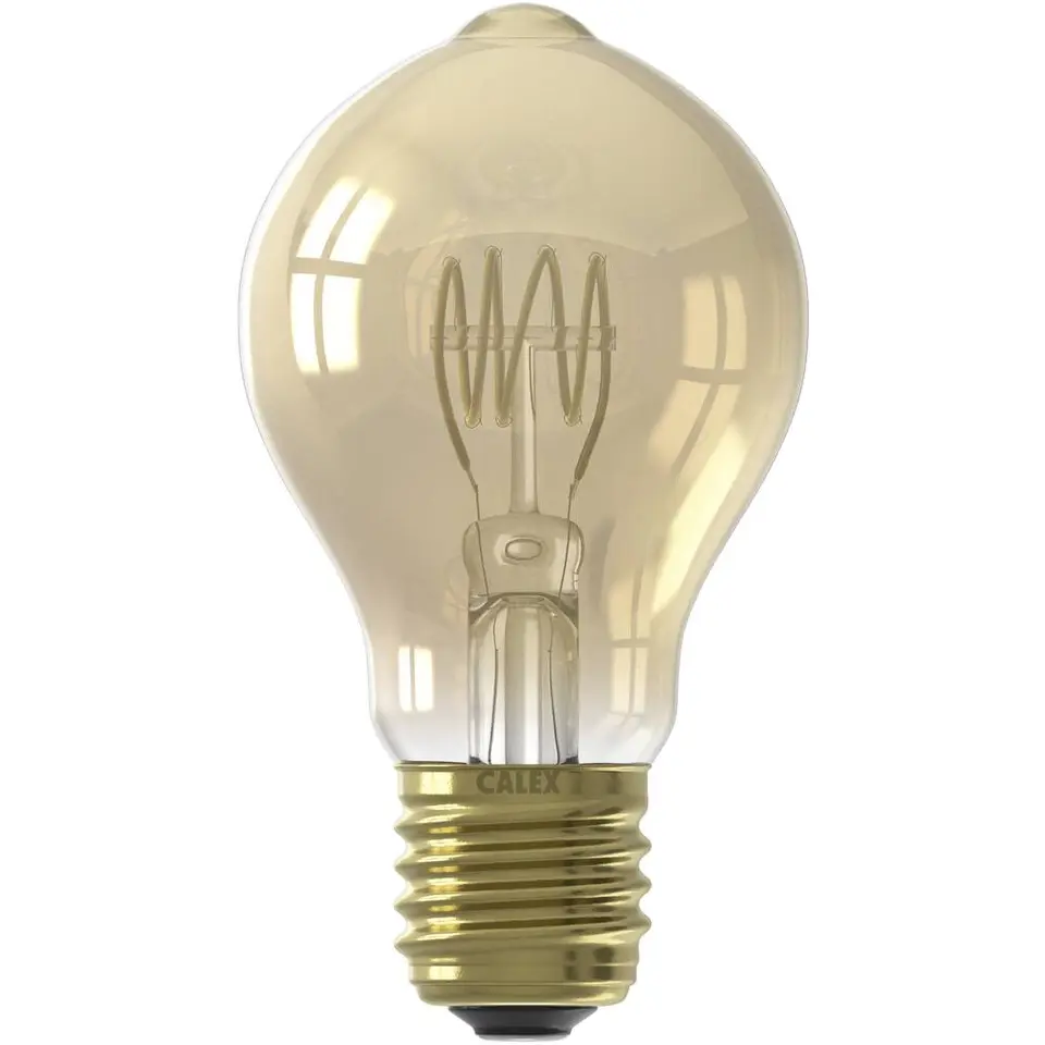 Calex LED standaardlamp - goudkleur - E27 - 5.5W - 470LM - 3step dimbaar