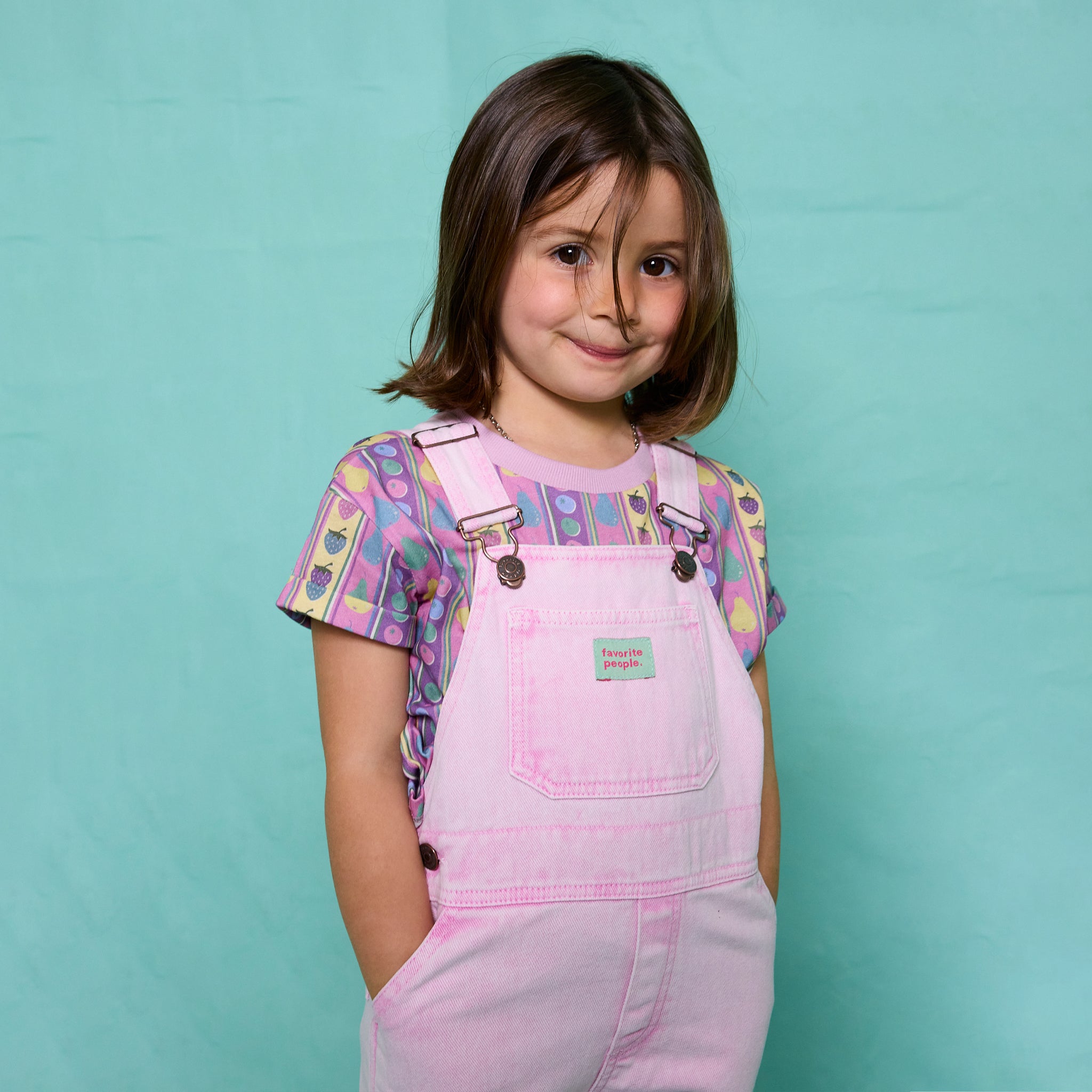 Latzhose Fuchsia Pink