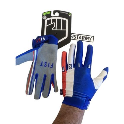Gants cross Fist Handwear FRENCH 2025 - Bleu / Blanc