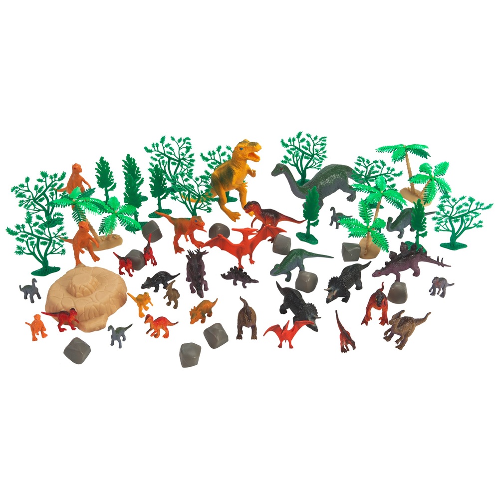 60-teiliges Dinosaurier-Set