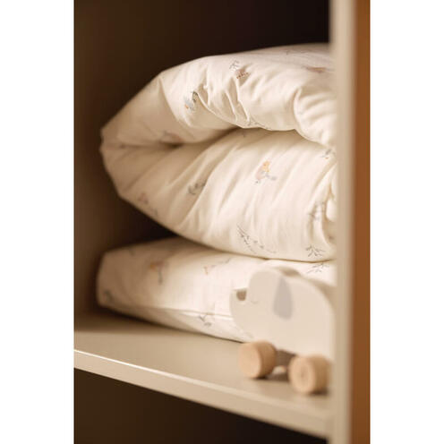 Housse de couette et taie 100x140cm Lovely birds - Multicolor - JOLLEIN