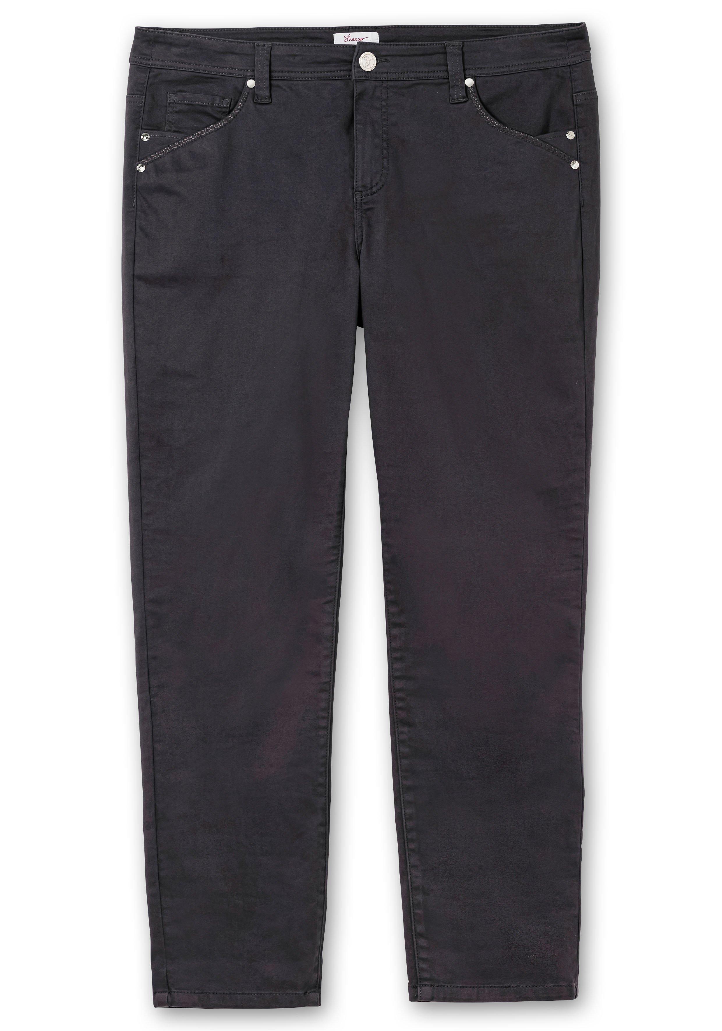Extraschmale Twillhose in Curvy-Schnitt SUSANNE
