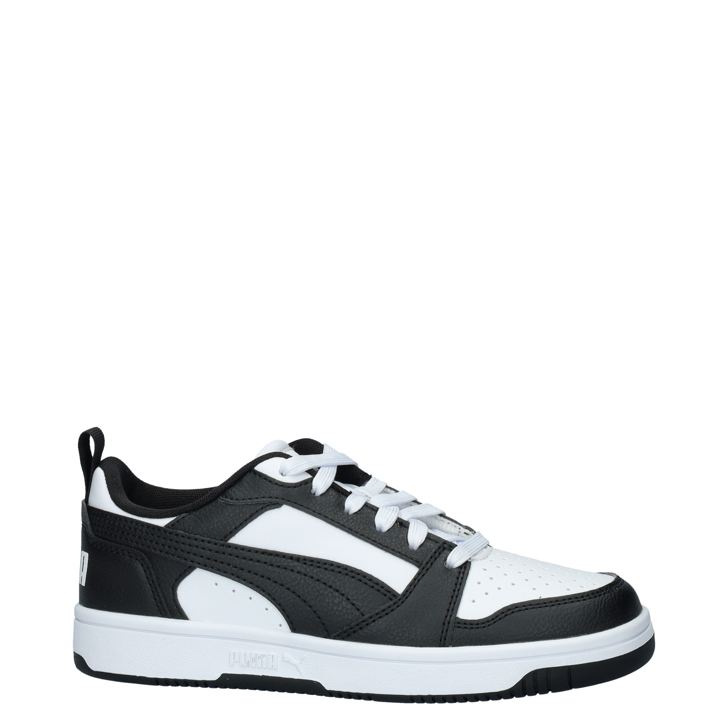 Rebound V6 Low jongens sneaker Puma Zwart