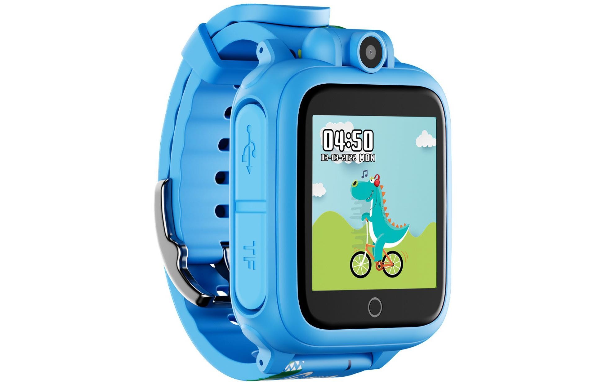 Smart Watch mit edukativen Spielen Blau (D/E/F/I)Funktionsreiche Kinder-Smartwatch