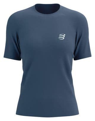 Maillot manches courtes Compressport Performance Bleu Femme