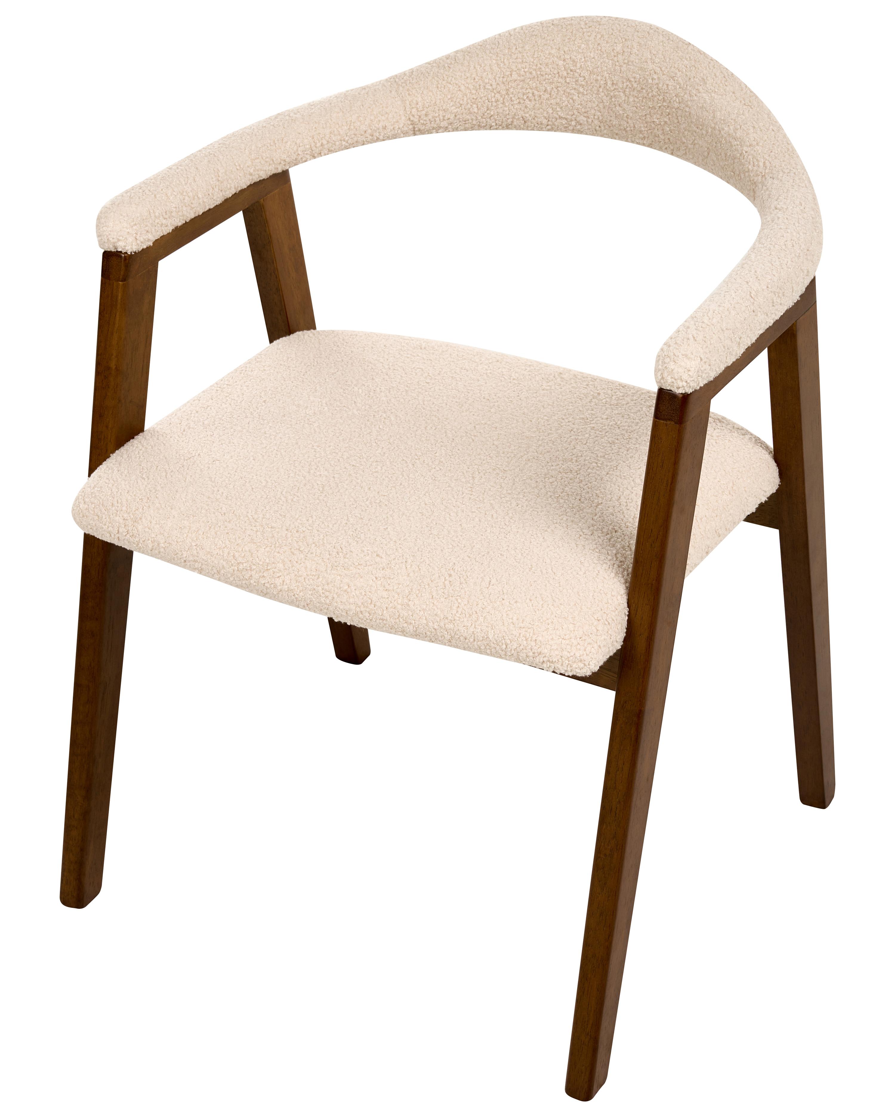 Set van 2 eetkamerstoelen ONECO Hout Donkerbruin