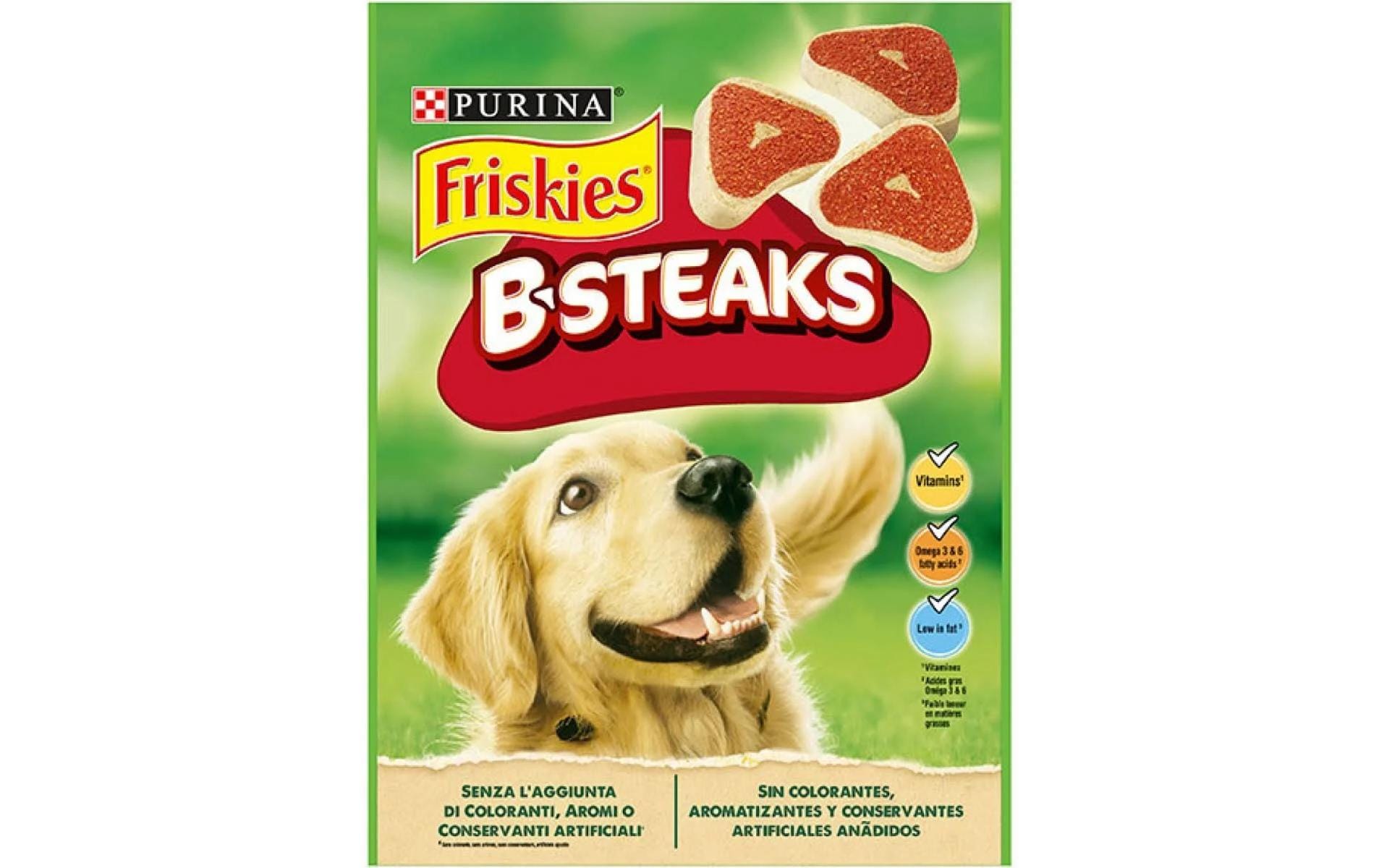 B-Steaks Snacks 150 gLeckere Hundesnacks in Steakform, reich an Omega 3 und 6, mit Vitaminen und Antioxidantien