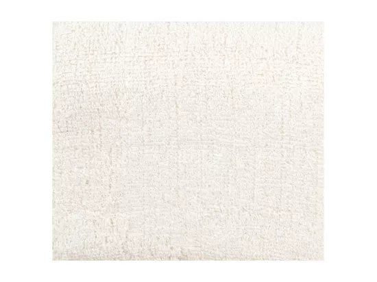 Banc blanc tissu bouclettes L 95 cm