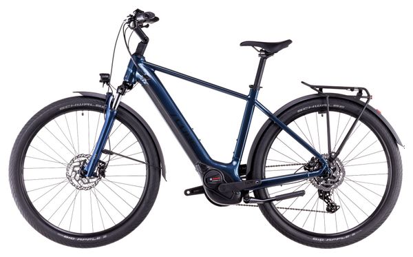 VTC Électrique Cube Touring Hybrid One 625 Shimano Cues 9V 625 Wh 700 mm Bleu Deep Sea 2025