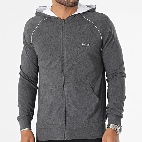 Sweat Capuche Zippé Mix And Match 50469581 Gris Chiné