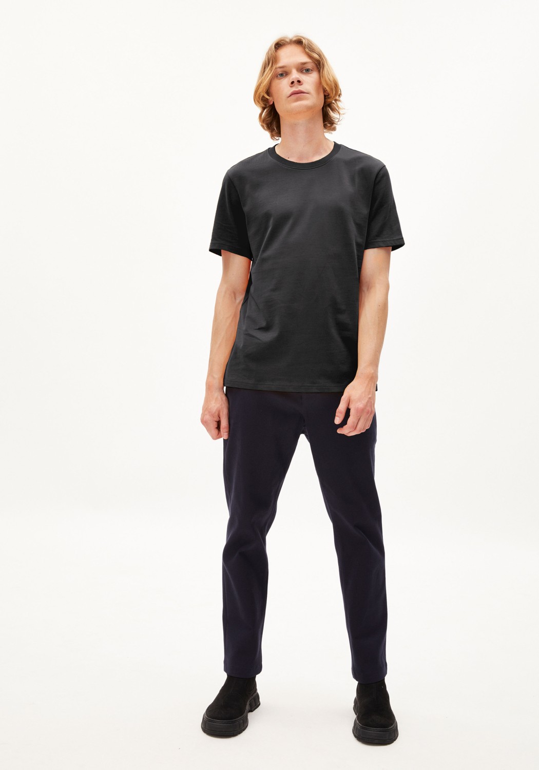 Armedangels T-Shirt Maarkos Graphite