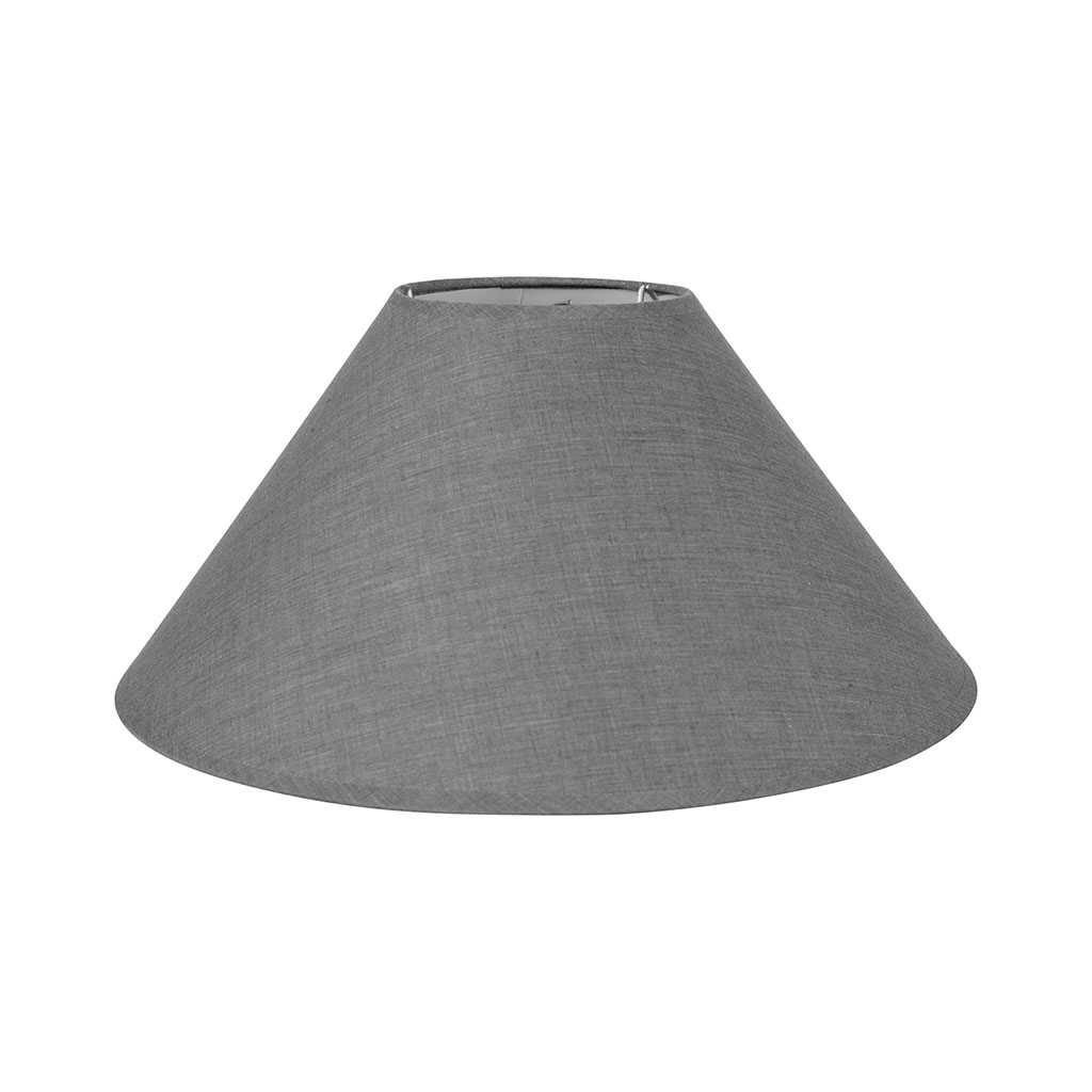 Abat-jour rond gris clair 35x20cm
