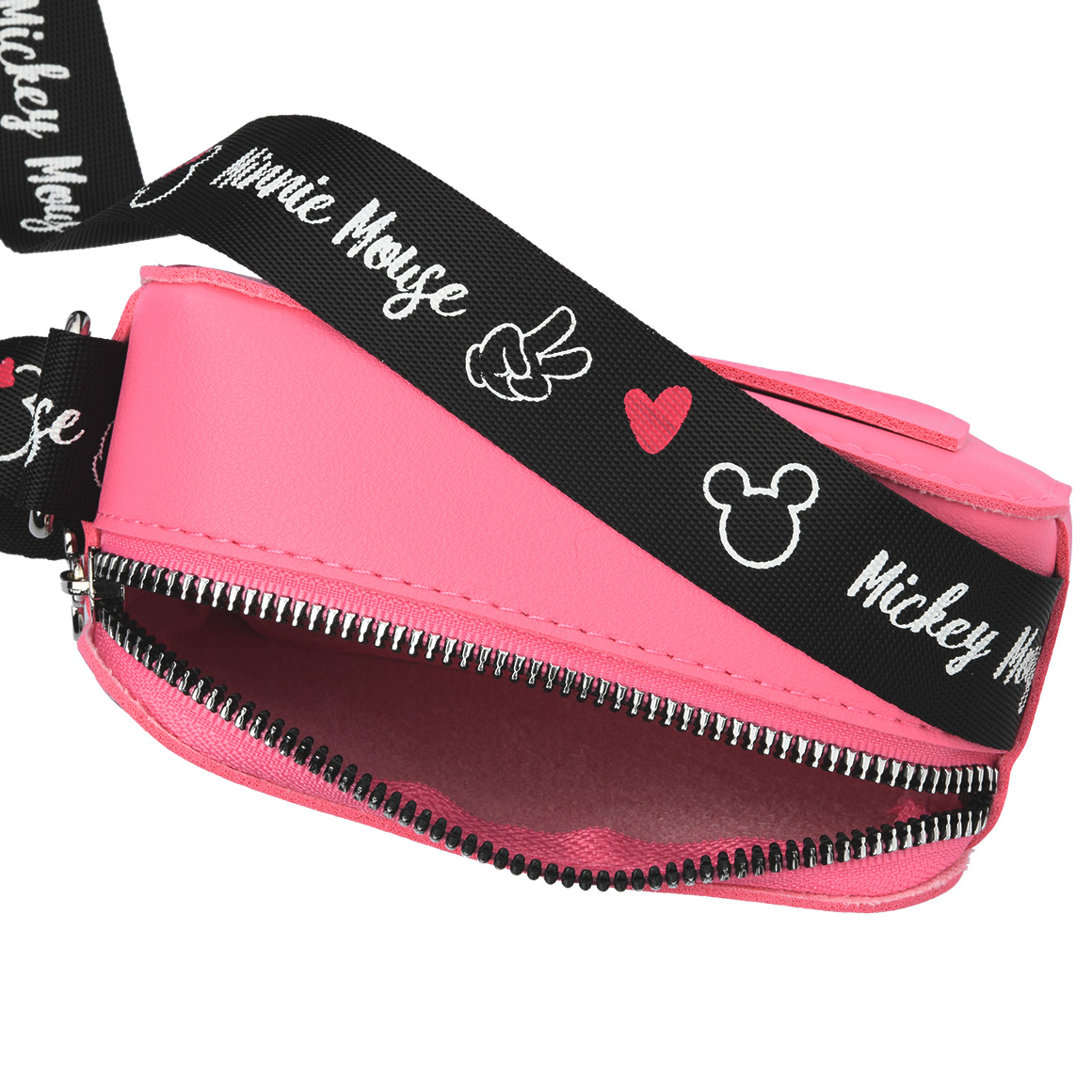 Topolino Minnie Maus Tasche mit Reißverschluss pink
