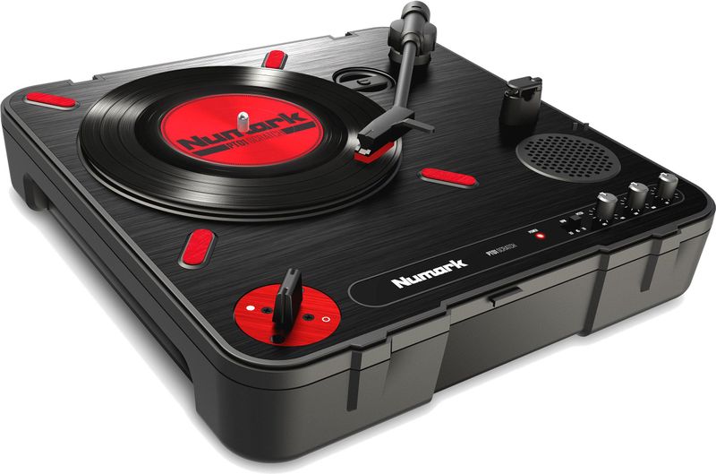 Numark - PT01 Scratch - Platenspeler - Rood - Volautomatisch