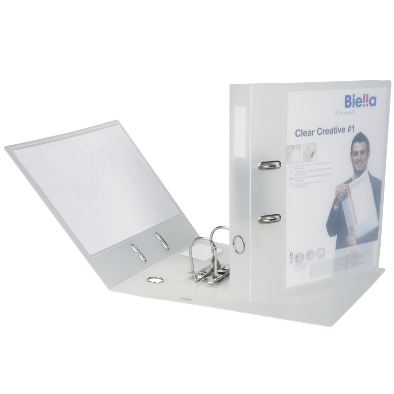 Biella Ordner Clear Creative #1, A4, 4 cm, transparent