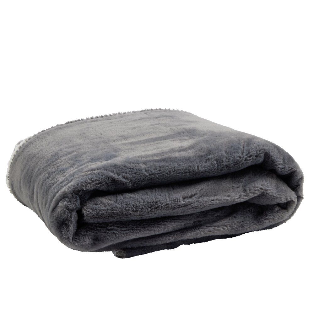 Plaid sherpa pilou pilou taupe L130x160cm