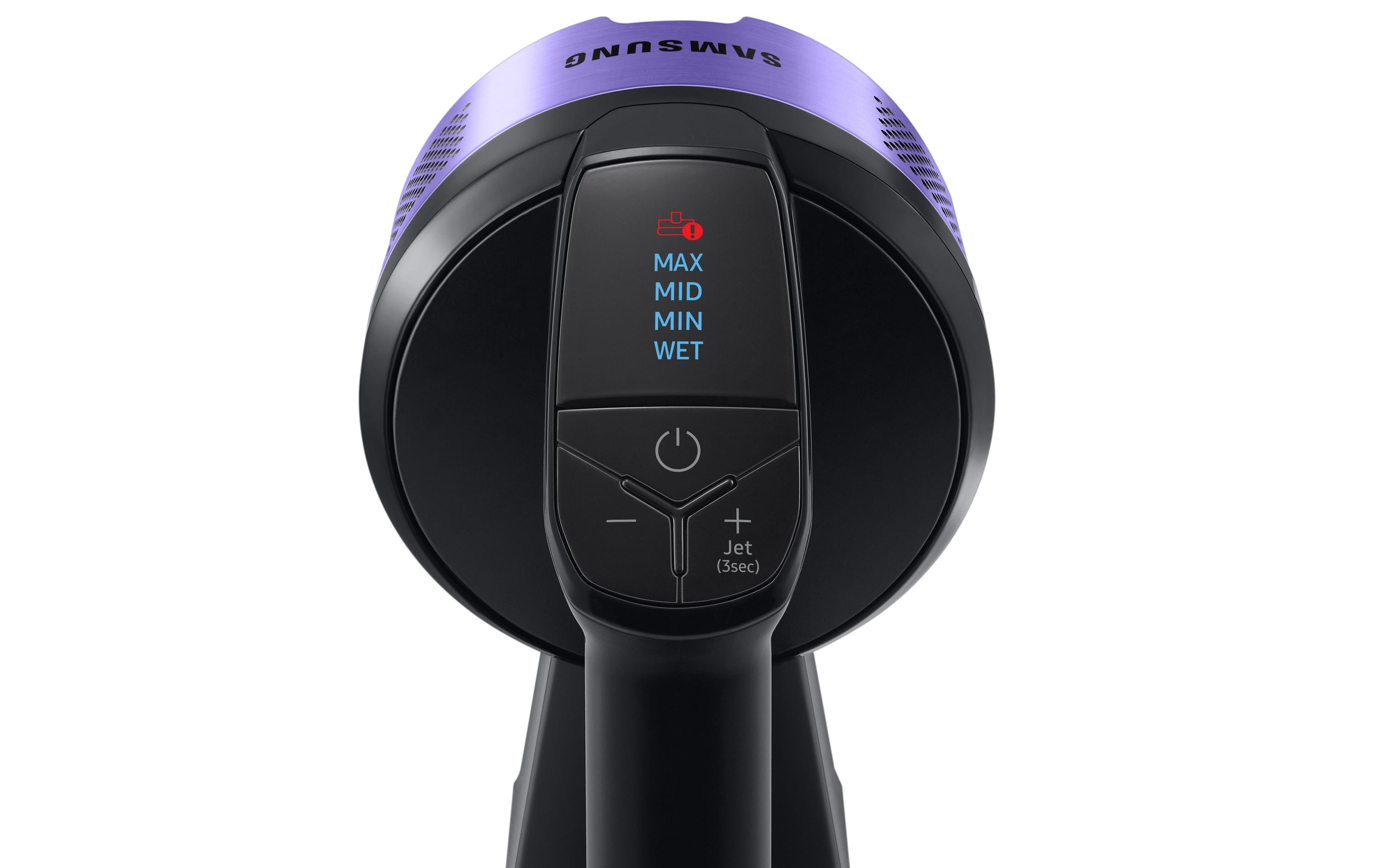 Akku-Hand- und Stielsauger Jet 75 Multi Schwarz/Violett<br>Kabelloser Akkustaubsauger mit Wandhalterung