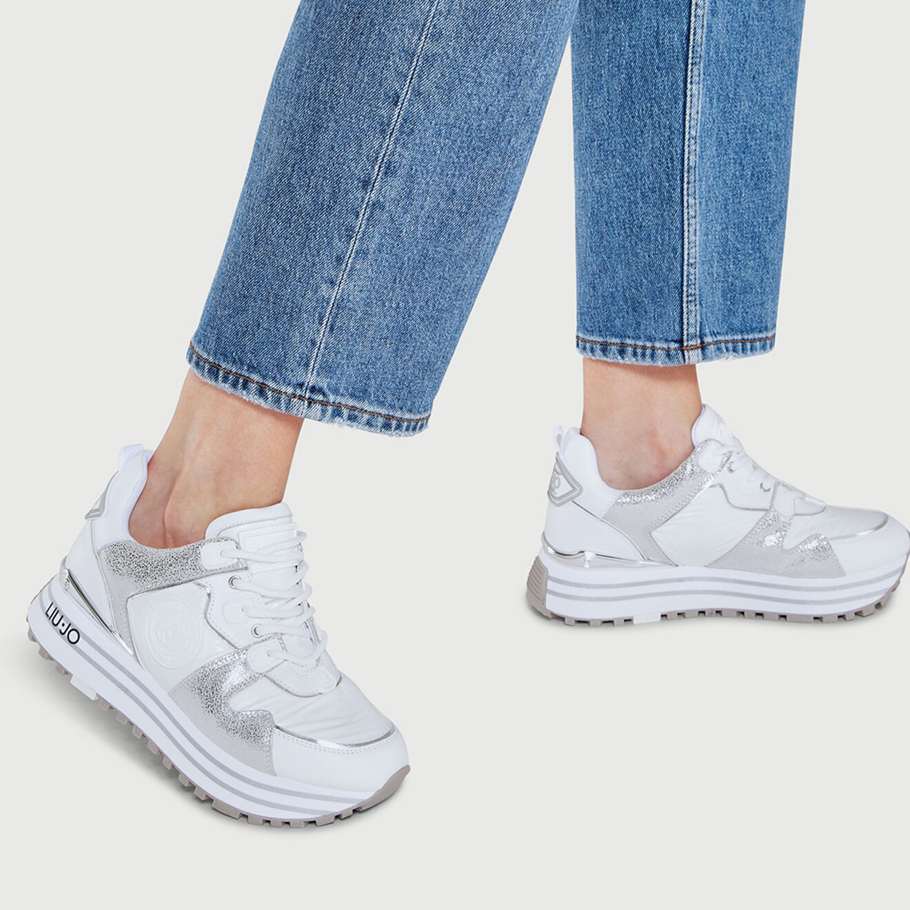 Liu-Jo Sneakers Mia blanc/argenté