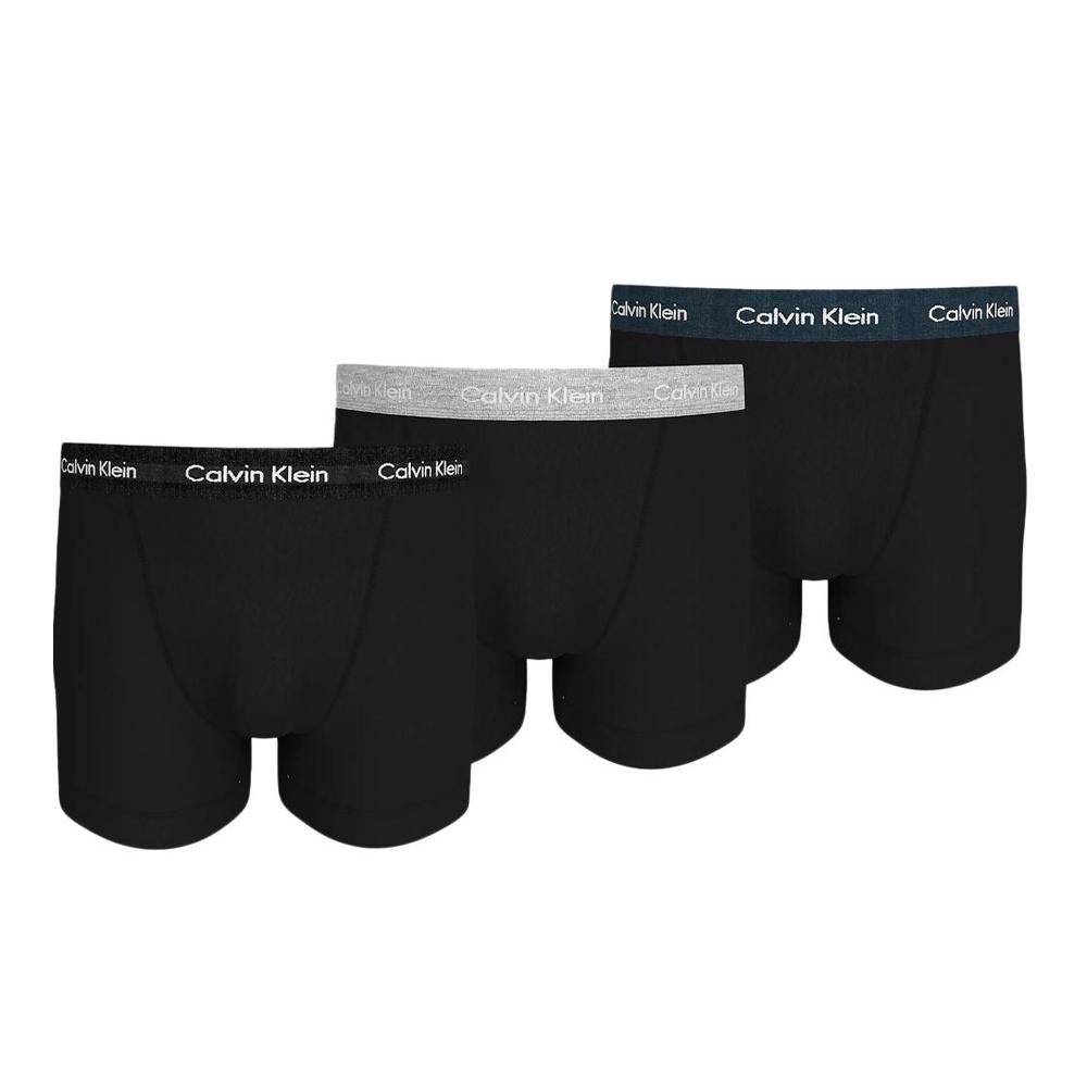 Calvin Klein Jeans X3 Boxers Noir Homme Calvin Klein Jeans Trunk 3p