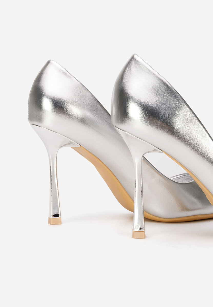 Chaussures stiletto argent Isabele