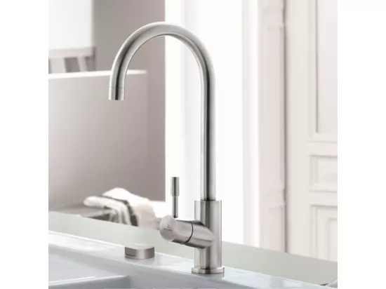 Bouton pour vidage évier 1 cuve VILLEROY & BOCH finition inox brossé