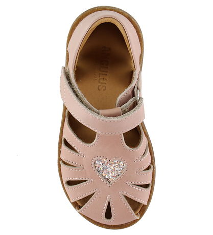 Angulus Sandalen - Glitzerherz - Rosebud