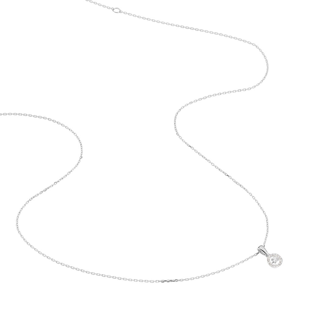 Collier Domitia Or Blanc Diamant