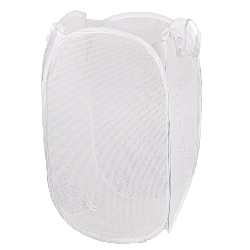 Panier à linge blanc