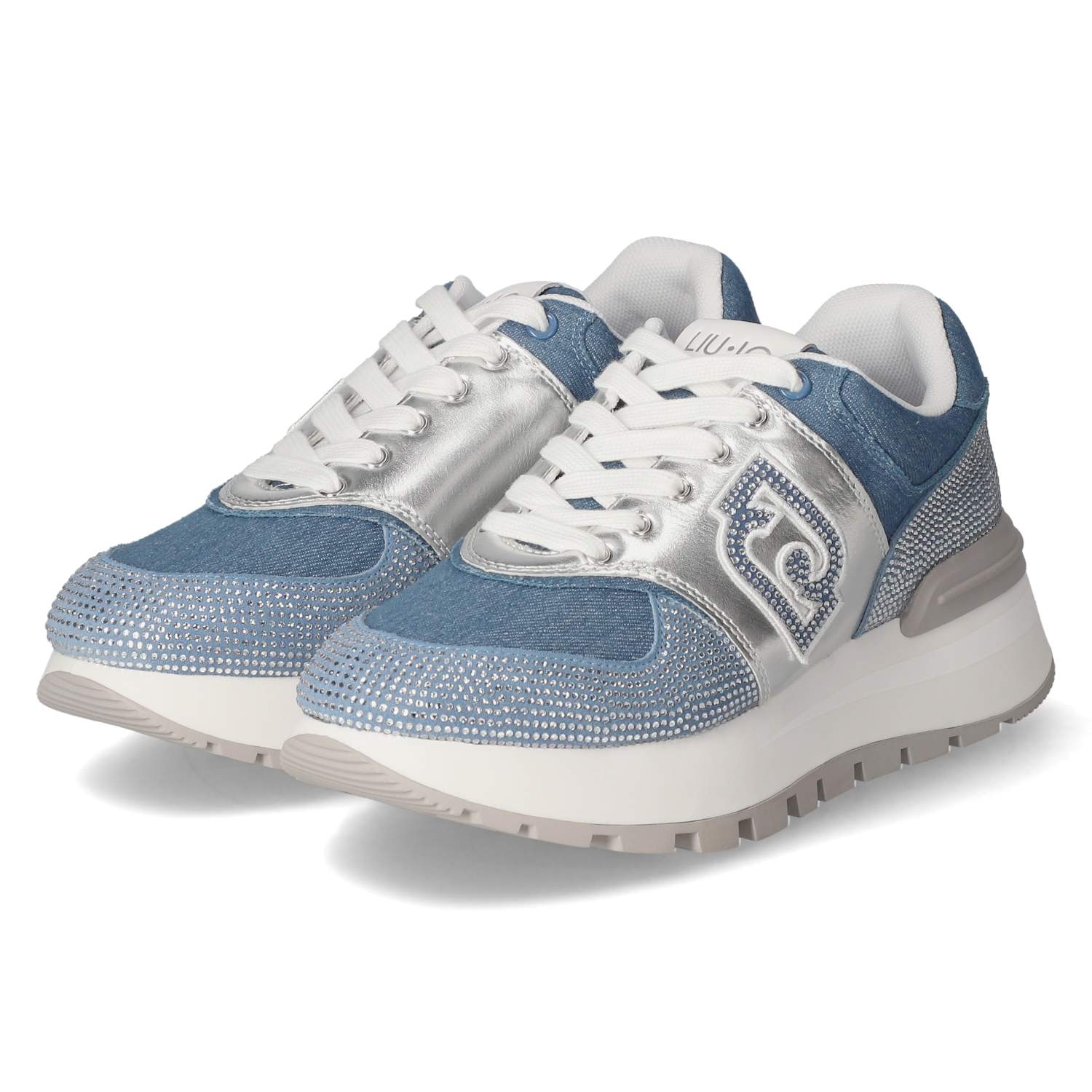 LIU JO Low Sneaker AMAZING 33 - denim silver