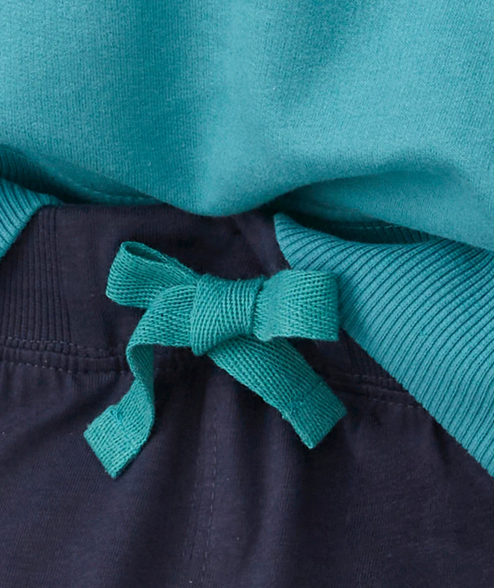 PYJAMA GARÇON EN FIBRES RECYCLÉES BLEU MESSAGE ASTRONOME