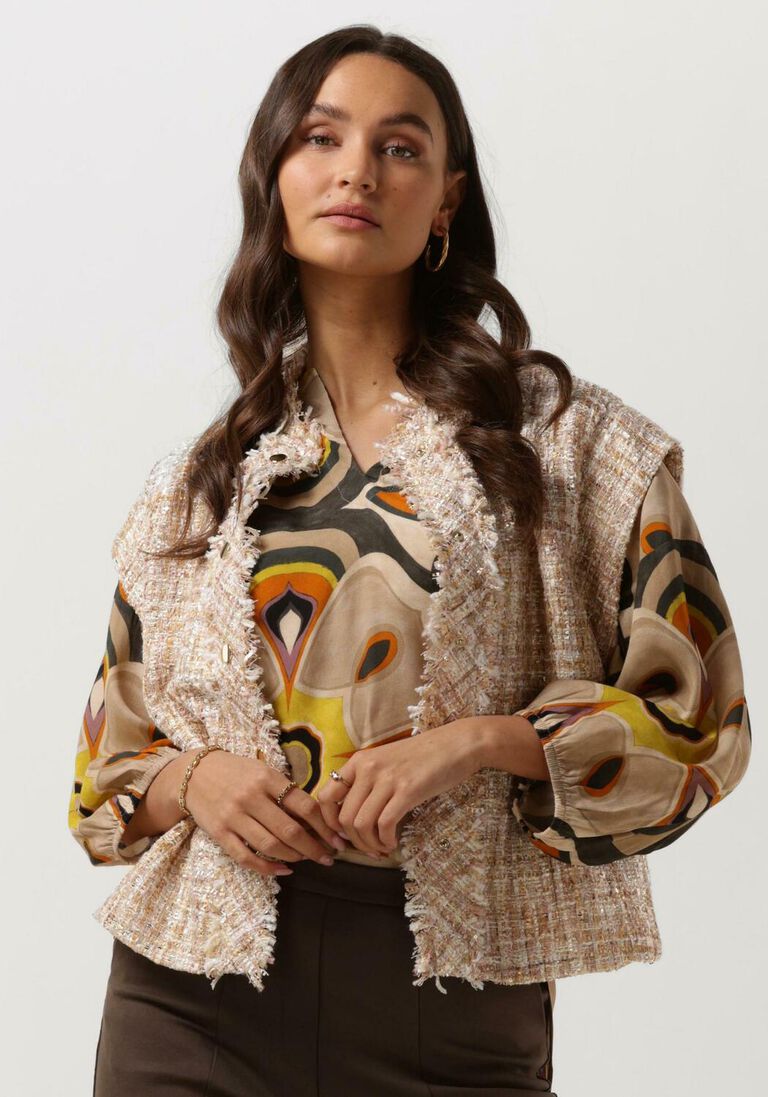 SUMMUM witte summum gilet gilet tweed