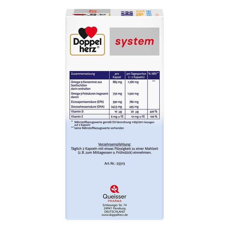 Doppelherz Omega-3 Premium 1500 system Kapseln, 120 St
