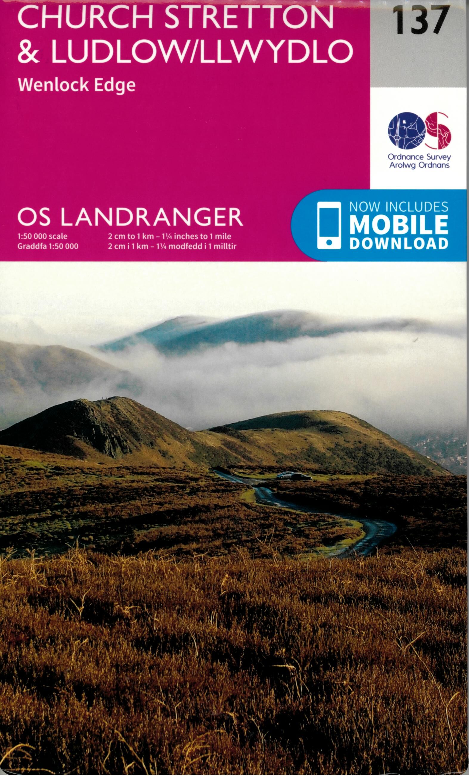ORDNANCE SURVEY - 137 GB CHURCH STRETTON 1 50 000