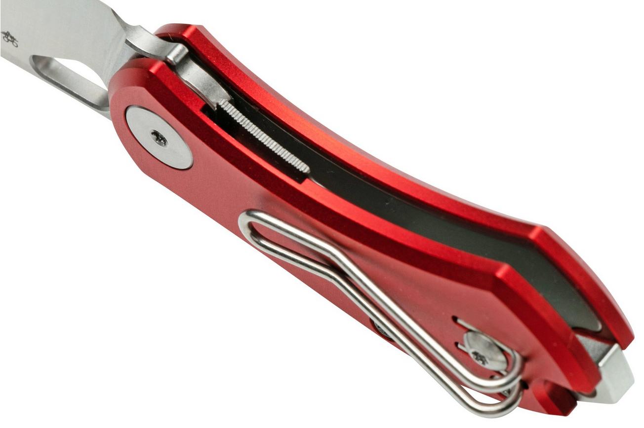 GiantMouse ACE Nibbler Red Aluminum, N690 zakmes, Ansø en Voxnaes design
