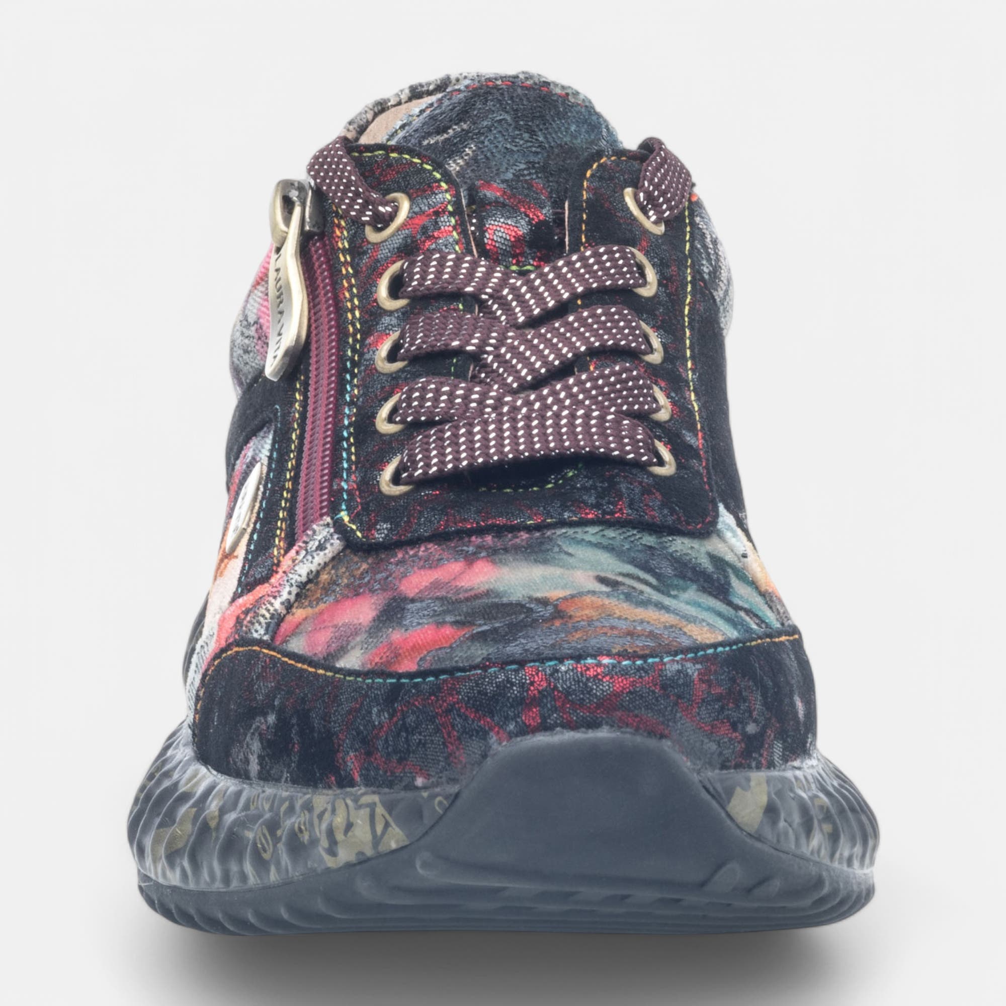 Baskets basses Femme bordeaux