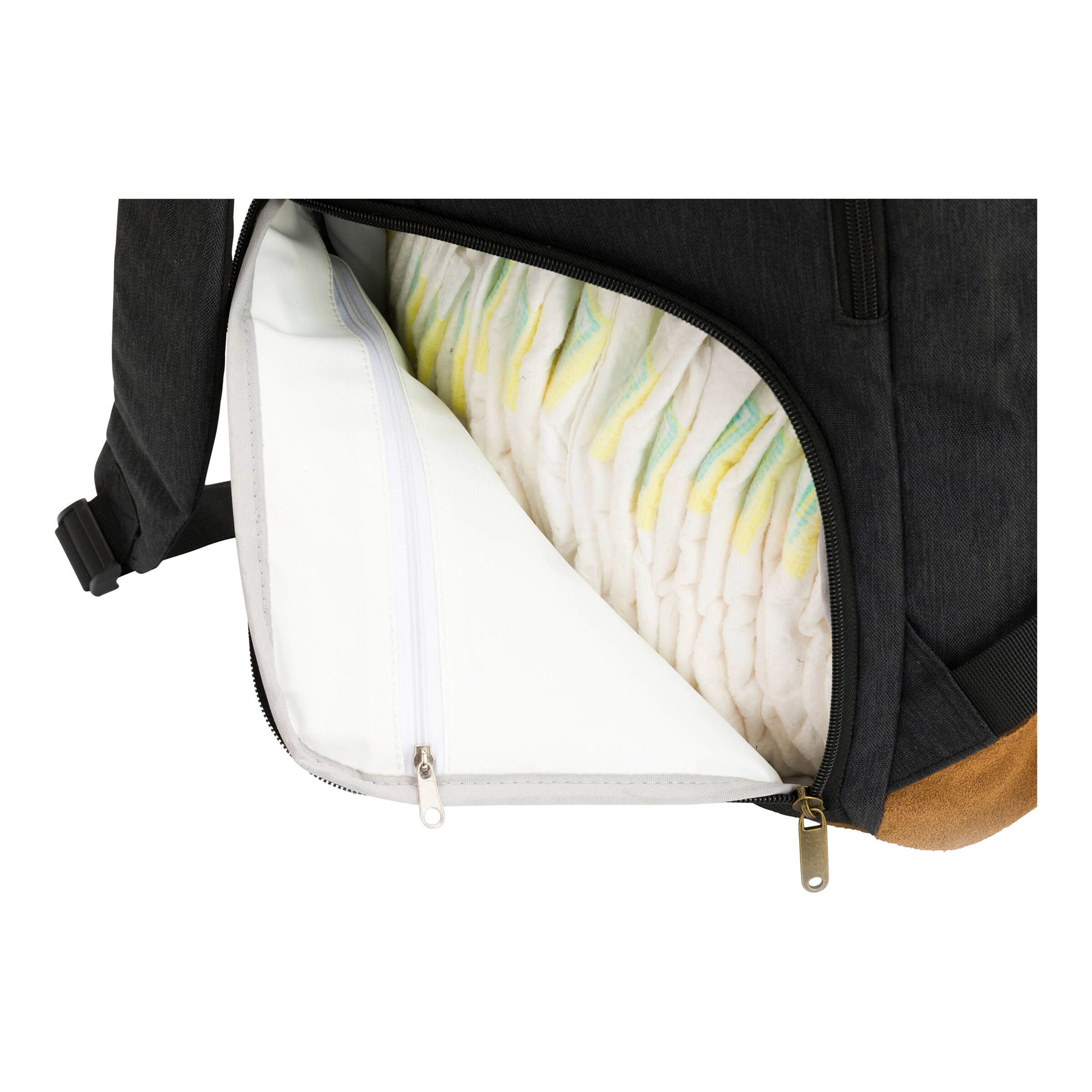 Fillikid Wickelrucksack Berlin schwarz melange