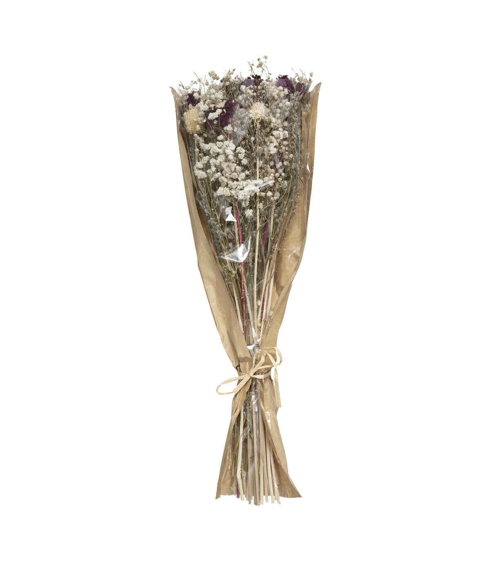 Bouquet de fleurs séchées d. 16 x h. 45 cm