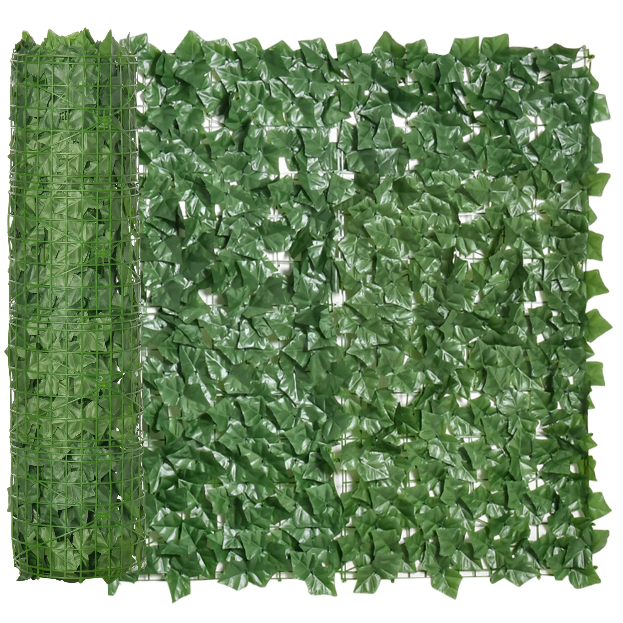 Rolo de cerca-viva artificial Outsunny para jardim externo