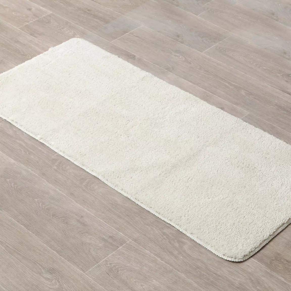 Tapis de bain microfibre (50 x 120 cm) Hiro Ecru