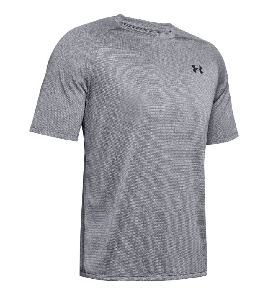 Camiseta de manga curta texturizada Under Armour UA Tech 2.0, cinza