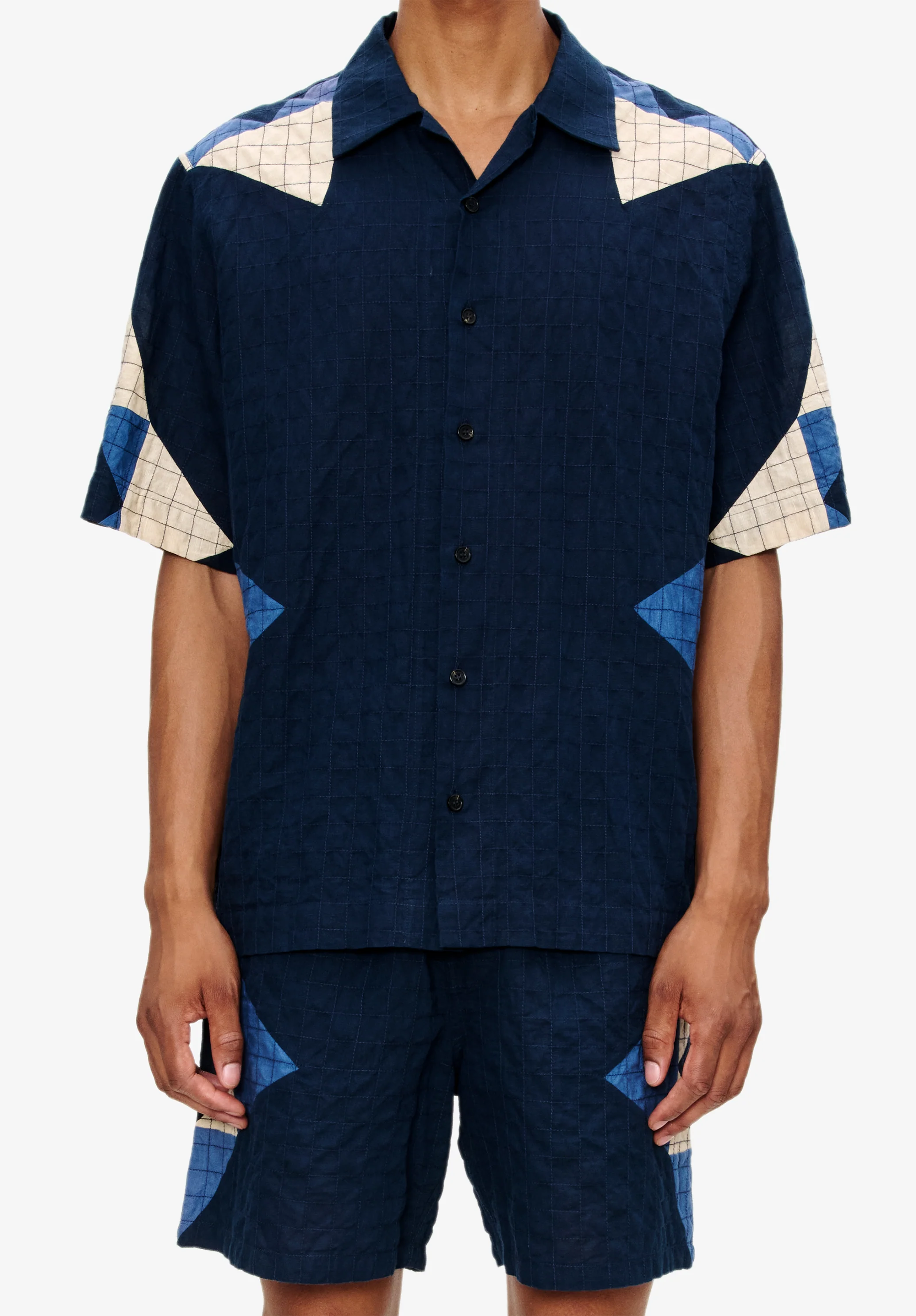 Chemise Patchwork - Indigo