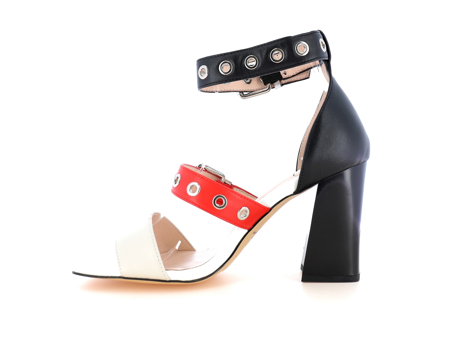 Metamorf ose-RACAGE Cuir Noir Rouge