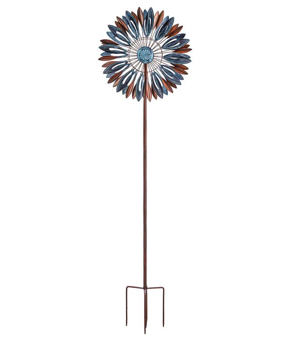 Dehner Riesen Windrad, bronze/blau, ca.
