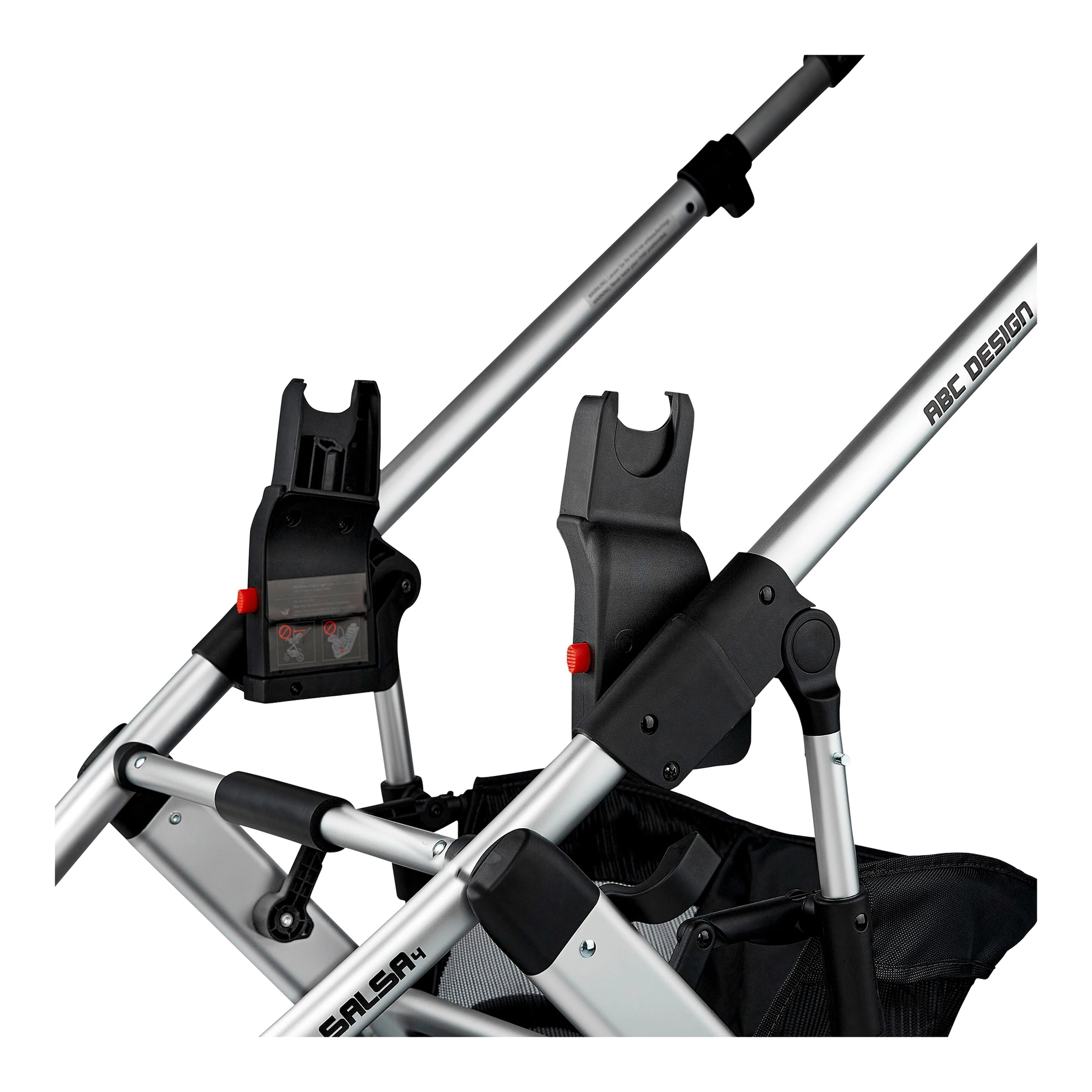 ABC Design Tulip, Maxi-Cosi, Cybex, Kiddy, Joie, Britax Römer, BeSafe Adapter für Kinderwagen Samba, Swing, Salsa 4, Salsa 4 Air, Condor 4, Turbo 4, Viper 4, Zoom, Avus, Vicon 4 black