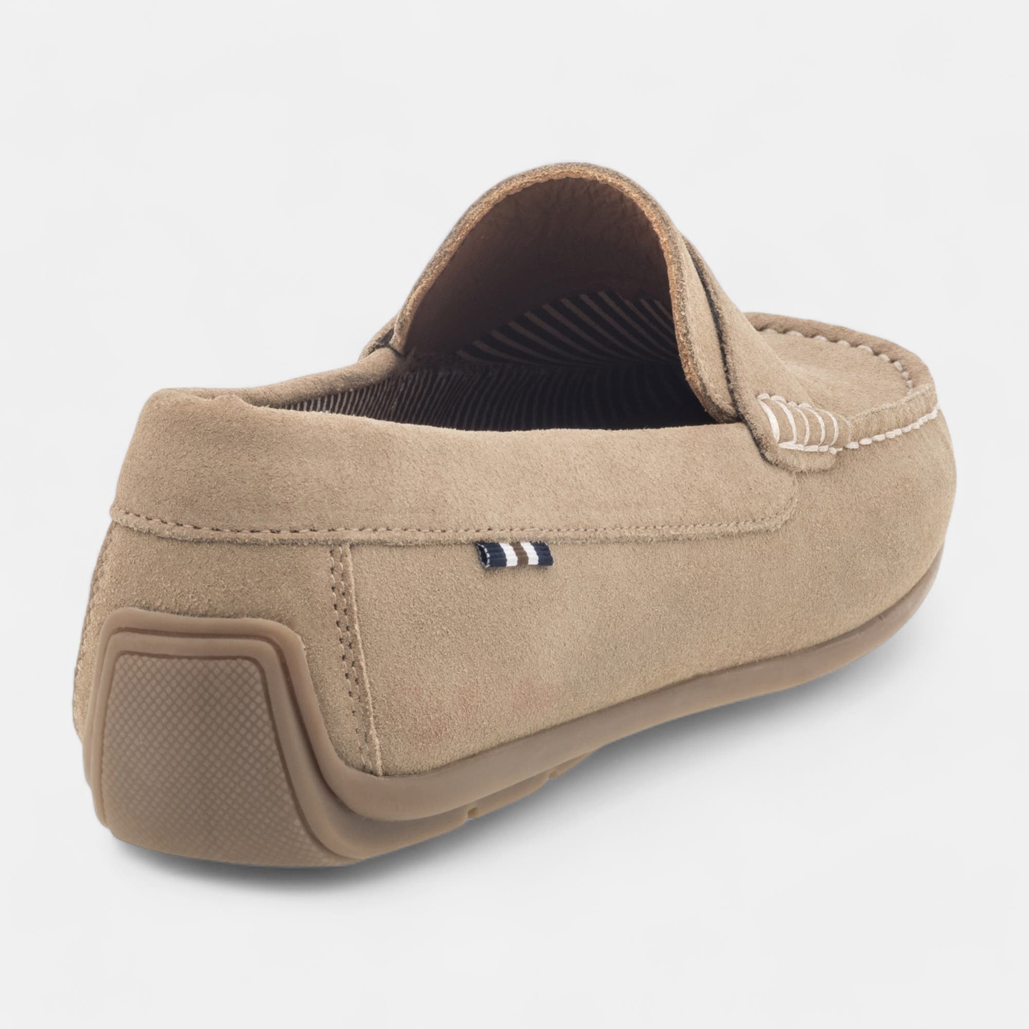 Mocassins Homme en cuir beige