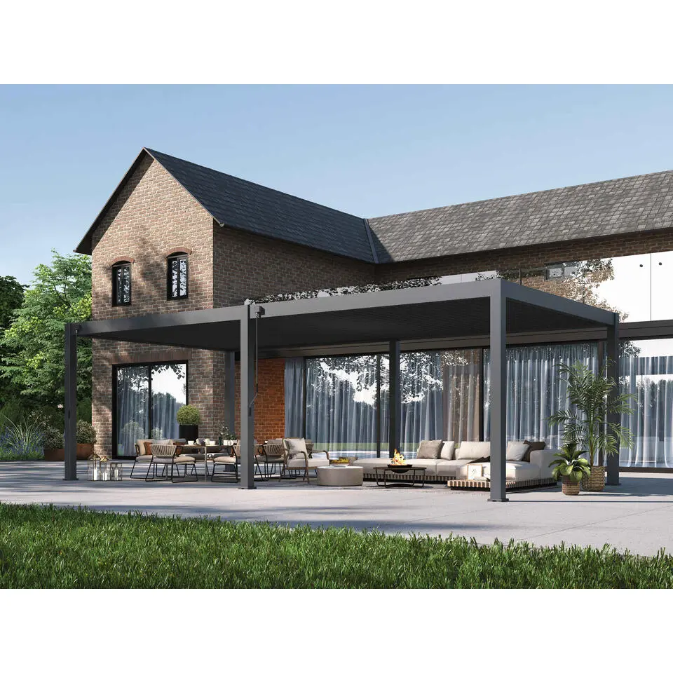 Orion Premium overkapping - 400 x 800 cm - Antraciet