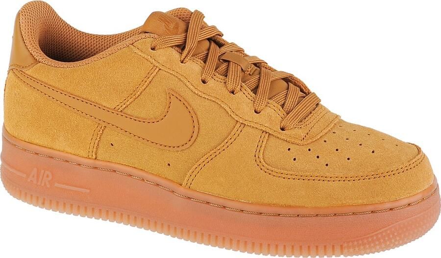 Nike Air Force 1 Lv8 3 (gs) Basketball Schoenen wheat wheat gum light brown maat: 40 beschikbare maaten:36.5 37.5 38.5 39 40