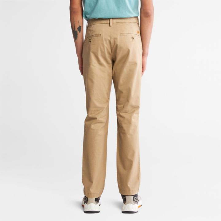 Calças chino elásticas Sargent Lake para homem na cor cáqui.