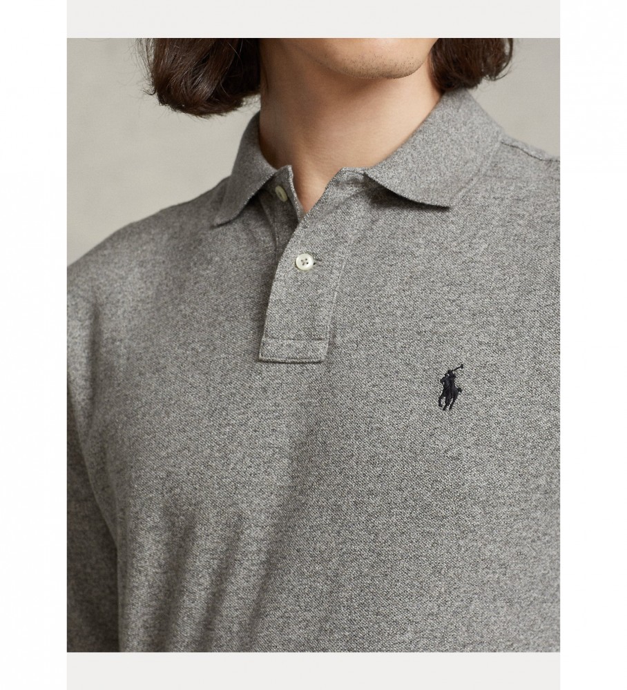 Polo Ralph Lauren Cinza Slim Fit Piqué