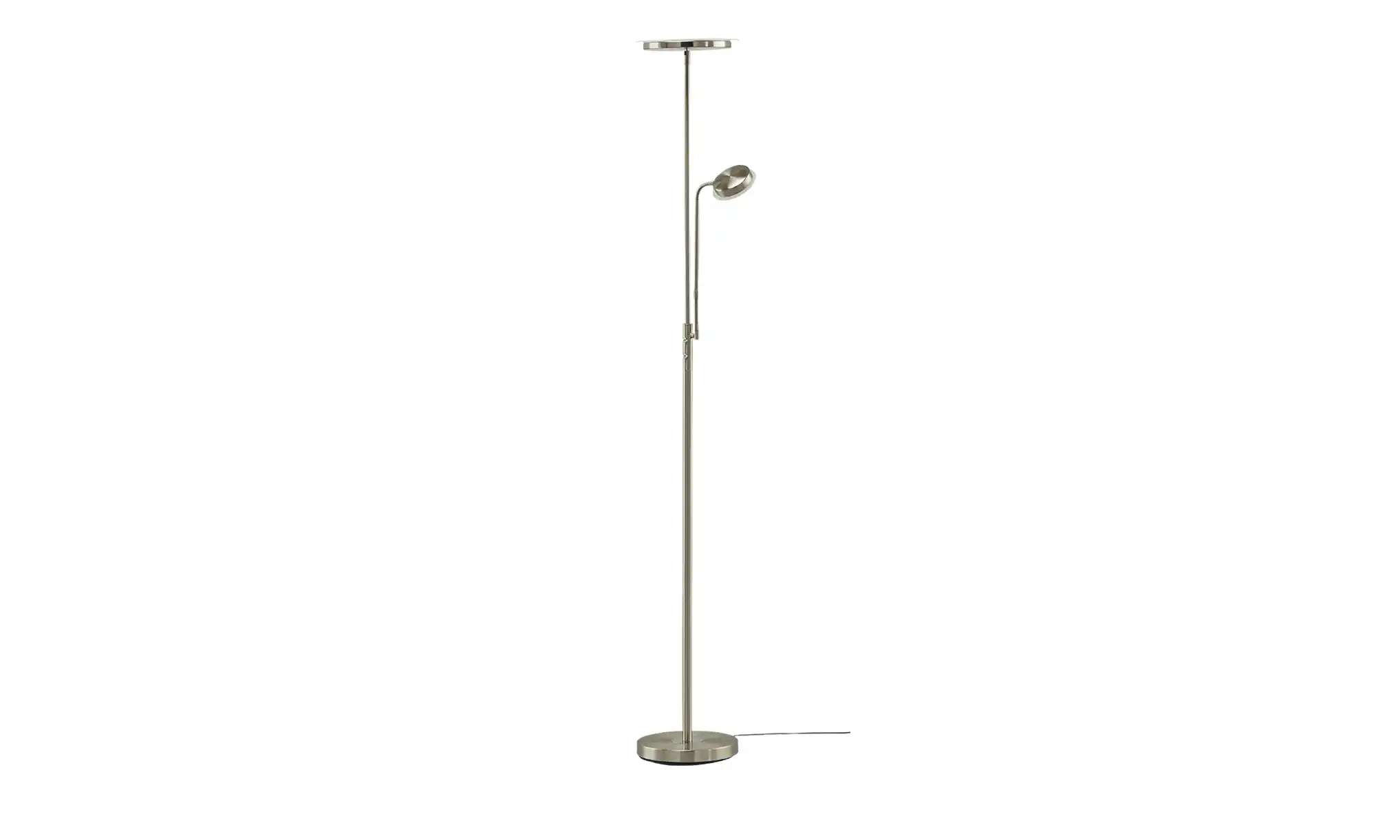 KHG LED-Deckenfluter, 2-flammig, Nickel-matt